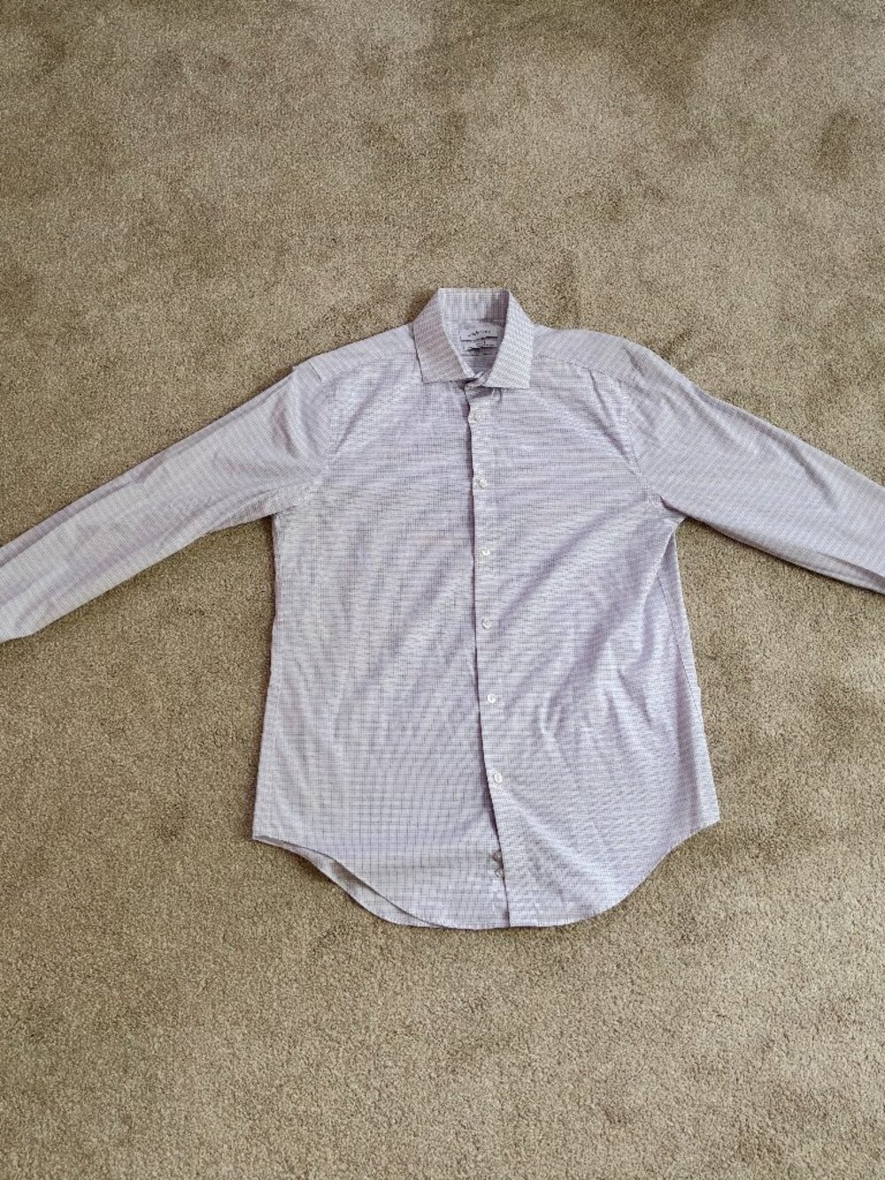Men's Button Down Calvin Klein Steel+ Slim Fit Stretch Non-Iron Dress Shirt